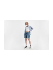 Синий - Levi's 100% Хлопок 501 90шорты джинсы - Изображение 2 из 10