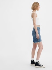 Синий - Levi's 100% Хлопок 501 90шорты джинсы - Изображение 3 из 10