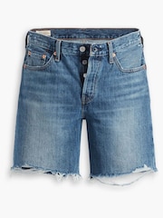 Синий - Levi's 100% Хлопок 501 90шорты джинсы - Изображение 7 из 10