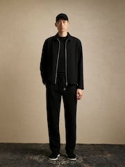 River Island Black Textured Track Jacket - Image 2 of 4