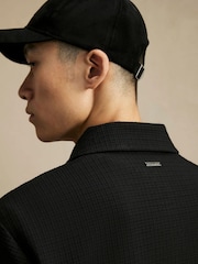 River Island Black Textured Track Jacket - Image 4 of 4