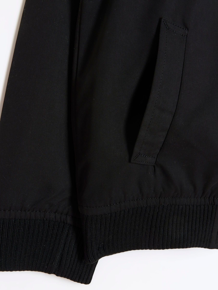 River Island Black Boys Smart Bomber Jacket - Image 2 of 3