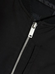 River Island Black Boys Smart Bomber Jacket - Image 3 of 3