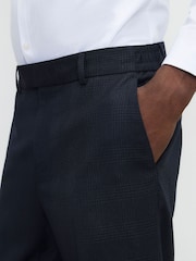 River Island Blue Check Suit Trousers - Image 2 of 4