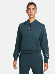 Temno zelena - Nike kapucar kovinske barve  Dri-fit Swoosh - Slika 1 iz 6