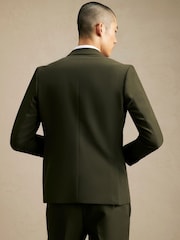 أخضر - سترة بدلة تلبيس ضيق من River Island - Image 3 of 4