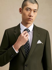 أخضر - سترة بدلة تلبيس ضيق من River Island - Image 4 of 4