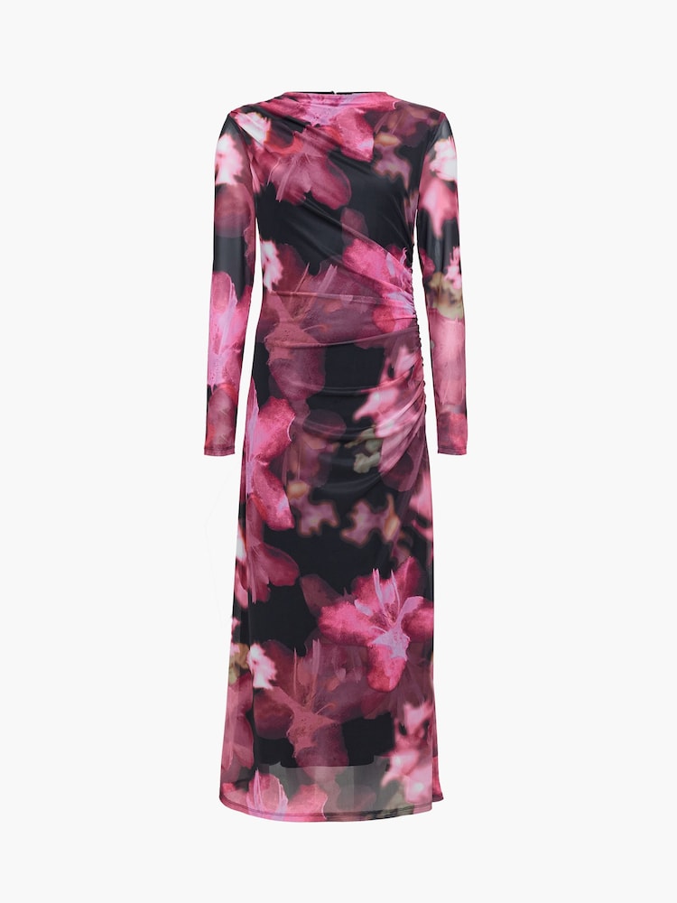 French Connection Black Talluah Tarrisa Mesh Midi Dress - Image 7 of 7 French Connection Black Talluah Tarrisa Mesh Midi Dress - Image 7 of 7