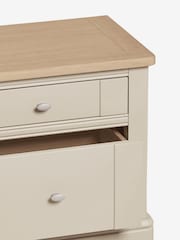 Stone Hampton Country Collection Luxe Painted Oak 2 Drawer Wide Bedside Table - Image 5 of 5