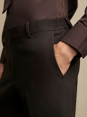 River Island Brown Skinny Fit Suit Trousers - Image 4 of 4