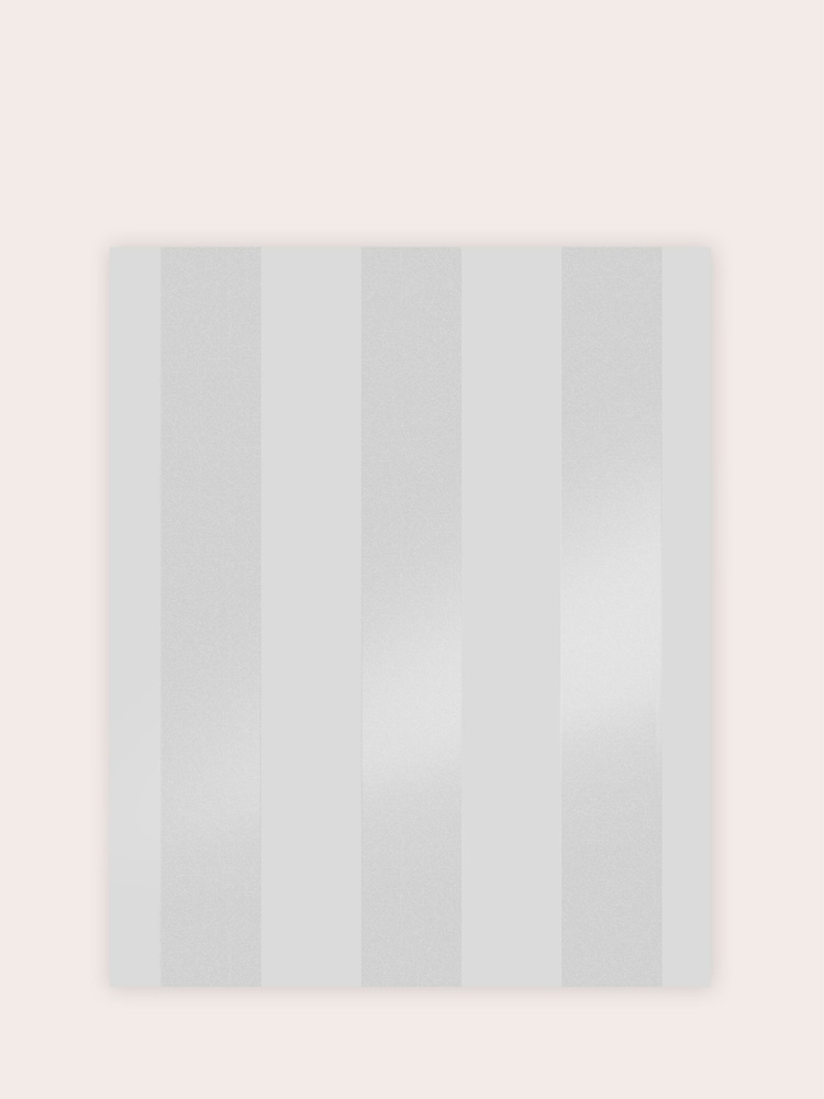 Laura Ashley Silver Lille Pearlescent Stripe A4 Wallpaper Sample - Image 2 of 2