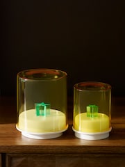 Indigo Owl Yellow Small Gem Wireless Table Lamp - Image 4 of 5