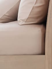 Natural Deep Fitted Collection Luxe 200 Thread Count 100% Egyptian Cotton Percale Sheet - Image 1 of 1