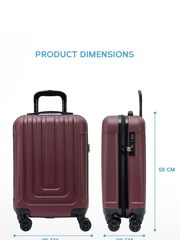 Flight Knight 55x35x20cm 8 Wheel ABS Hard Case Cabin Carry On Hand Luggage - Image 2 of 7