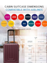 Flight Knight 55x35x20cm 8 Wheel ABS Hard Case Cabin Carry On Hand Luggage - Image 6 of 7