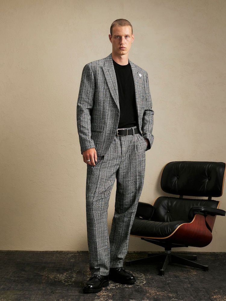 Veste de costume à carreaux River Island coupe décontractée - Image 2 de 4