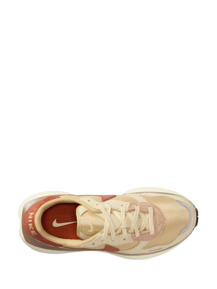 Nike Beige/Red Phoenix Waffle Trainers - Image 3 of 4
