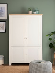 Cream Malvern Oak Effect Large Hideaway Desk - Image 3 of 9