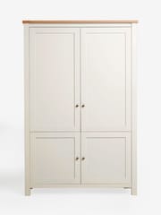 Cream Malvern Oak Effect Large Hideaway Desk - Image 5 of 9