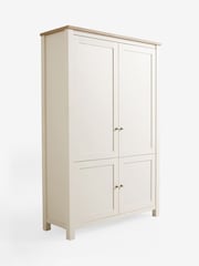 Cream Malvern Oak Effect Large Hideaway Desk - Image 7 of 9