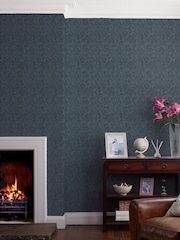 Laura Ashley Dusky Seaspray Barley A4 Wallpaper Sample - Image 1 of 2
