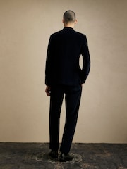 River Island Blue Corduroy Suit Trousers - Image 4 of 4