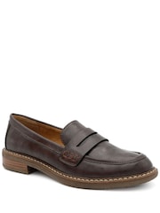 Pavers Block Heel Slip On Penny Loafers - Kuva 3 / 6