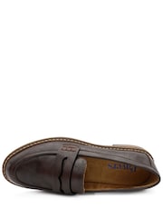 Pavers Block Heel Slip On Penny Loafers - Kuva 5 / 6