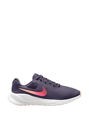 Nike Purple Revolution 7 Road Running Trainers - Image 1 of 4