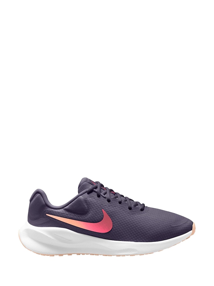 Nike Purple Revolution 7 Road Running Trainers - Image 1 of 4