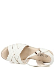 Pavers White Bellissimo Memory Foam Wedged Espadrilles - Image 4 of 5