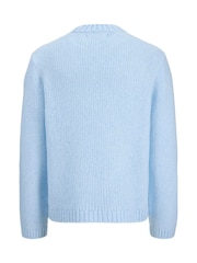 JACK & JONES Blue Stripe Long Sleeve Knitted Jumper - Image 2 of 2