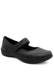 Pavers Black Wide Fit Smart Leather Mary Jane Pumps - Image 3 of 6