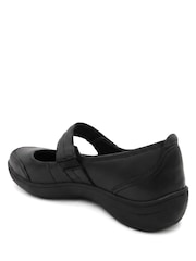 Pavers Black Wide Fit Smart Leather Mary Jane Pumps - Image 4 of 6