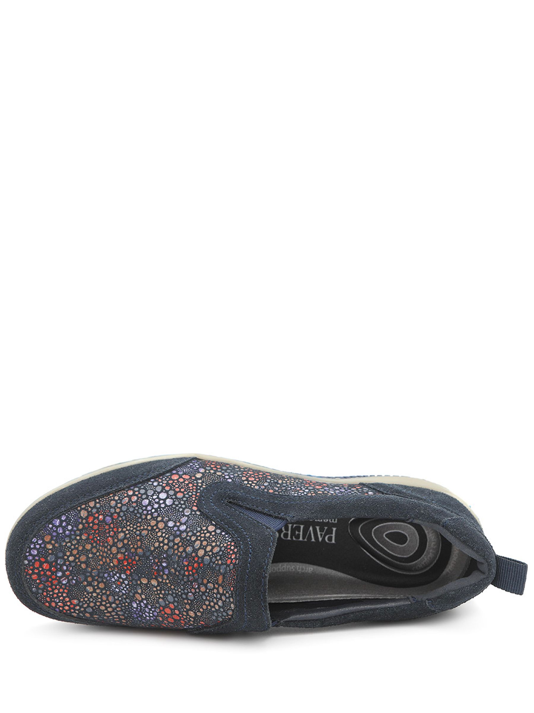 Buy Pavers Blue Wide Fit Leather Slip On Comfort Trainers from Next USA