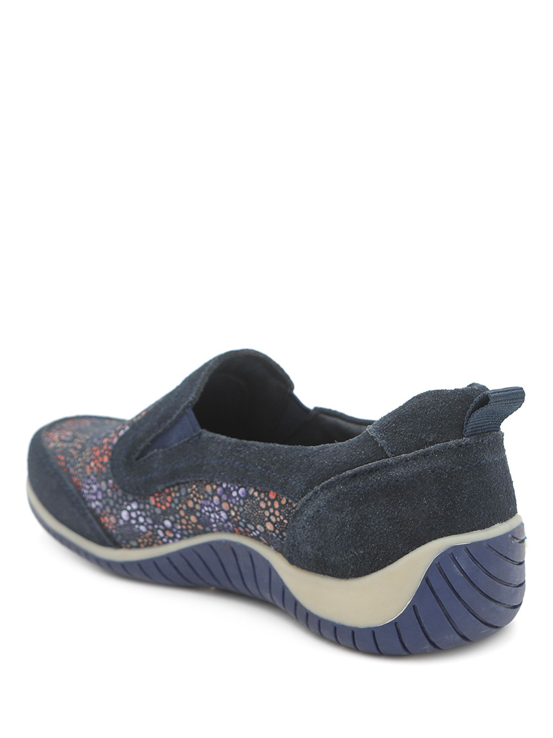 Buy Pavers Blue Wide Fit Leather Slip On Comfort Trainers from Next USA