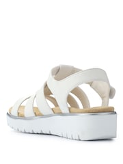 Pavers White Wide Fit Strappy Sandals - Image 3 of 5