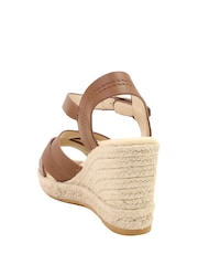 Pavers Brown Bellissimo Memory Foam Wedged Espadrilles - Image 3 of 5