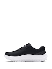 Under Armour Black/Grey Surge 4 Trainers - Image 3 of 6