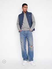 Blau - Jack & Jones Leichte Pufferweste - Bild 2 von 5