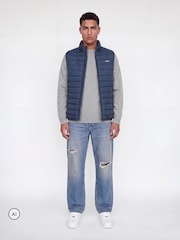 Blau - Jack & Jones Leichte Pufferweste - Bild 3 von 5