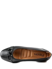 Pavers Black Wide Fit Buckle Detailed Pumps - Image 3 of 5