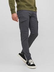 JACK & JONES Grey Cargo Trouser - Image 1 of 6