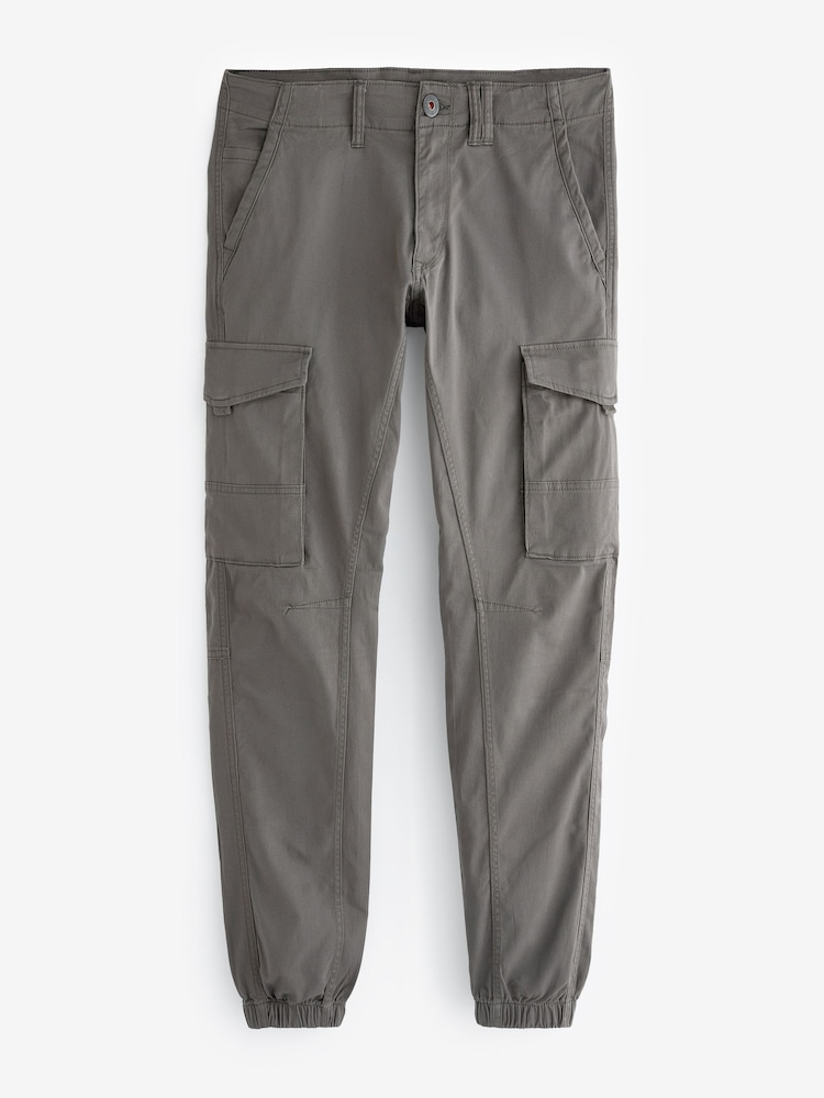 JACK & JONES Grey Cargo Trouser - Image 6 of 6
