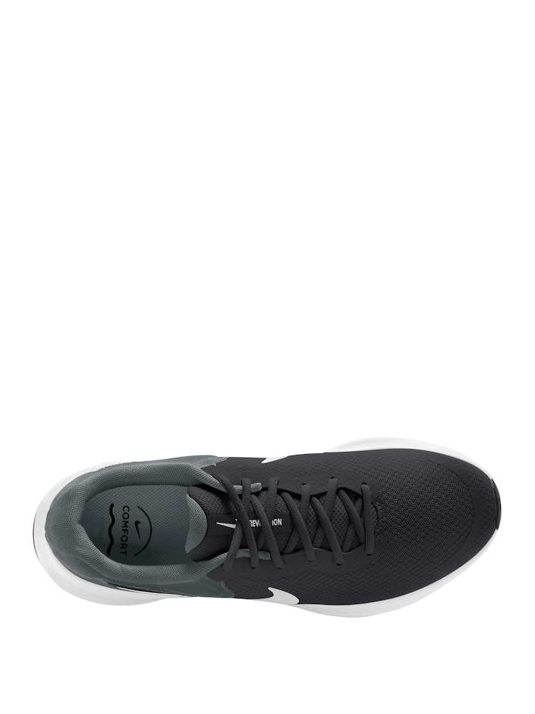 Nike Anthractite Grey Revolution 7 Road Running Trainers - Image 6 of 9