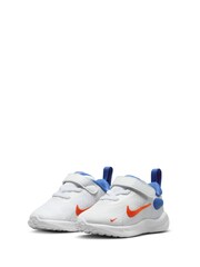 Nike White Blue Infant Revolution 7 Trainers - Image 2 of 9