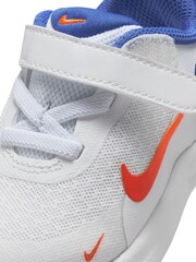 Nike White Blue Infant Revolution 7 Trainers - Image 8 of 9