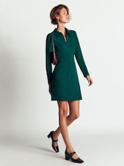 Boden Green Nia Ottoman Long Sleeve Dress - Image 3 of 6