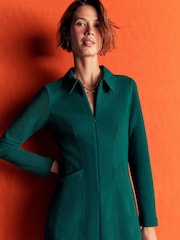 Boden Green Nia Ottoman Long Sleeve Dress - Image 4 of 6