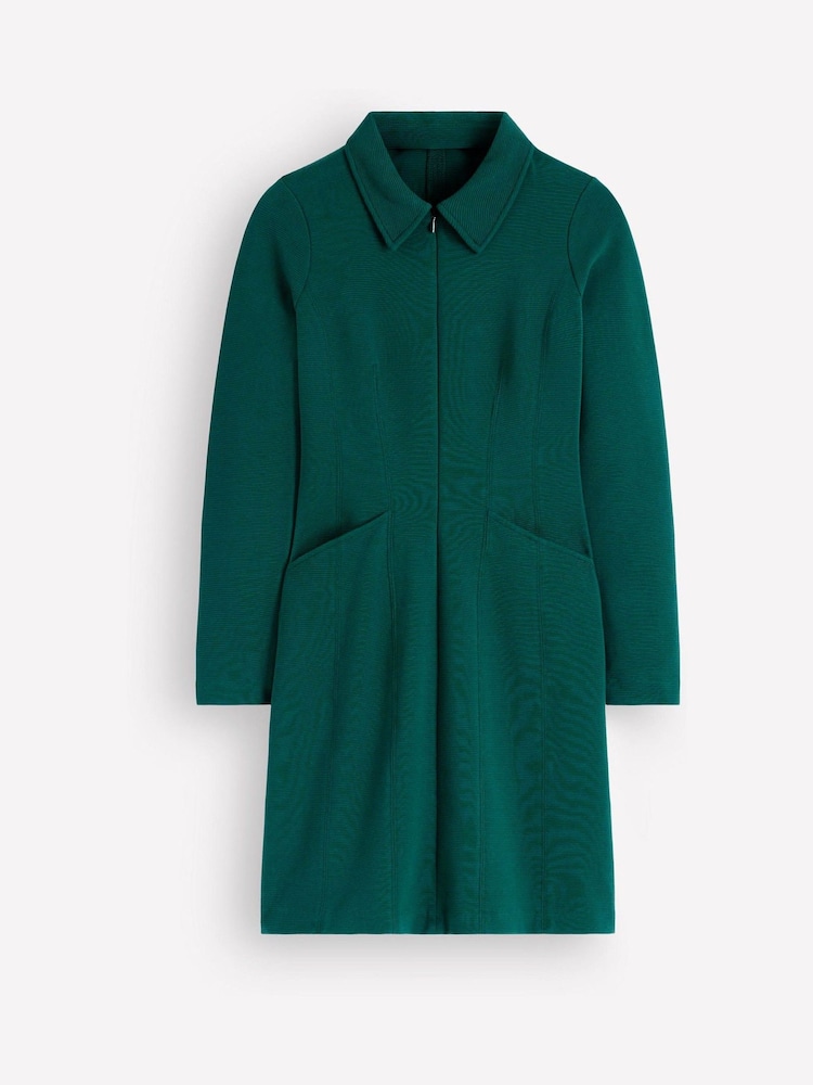 Boden Green Nia Ottoman Long Sleeve Dress - Image 6 of 6 Boden Green Nia Ottoman Long Sleeve Dress - Image 6 of 6